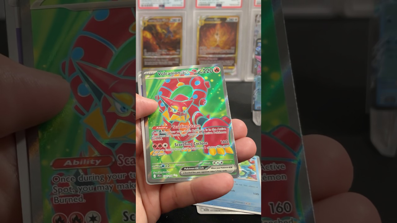 TCG Pokemon Volcanion EX 171/159 Full Art Ultra Rare Journey Together