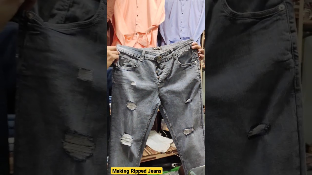 Distress Jeans 😍👖How To Make Ripped jeans 😍🔥 