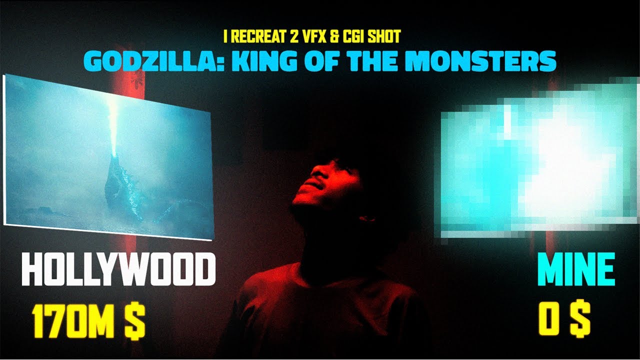 I recreate two VFX  shots from Godzilla Movie and then this happened