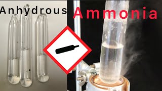 Making anhydrous ammonia from urea and sodium hydroxide