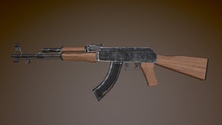 AKM - Model and Textures Low-poly 3D model