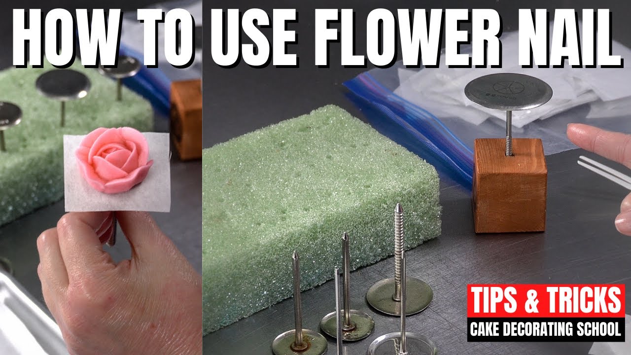 Homemade Flower Nail | Flower Nail Making At Home | Flower Nail Cake  Decorating |Flower Nail At Home - YouTube