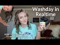 HOW LONG DOES IT TAKE TO WASH AND STYLE -- Curly Girl Washday In Real Time (2A, 2B, 2C Hair)