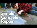 Repair Cracked and Broken Concrete (Easy DIY) || Garage Floor