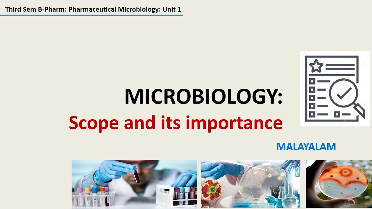 Scope and Importance of Microbiology MALAYALAM YouTube