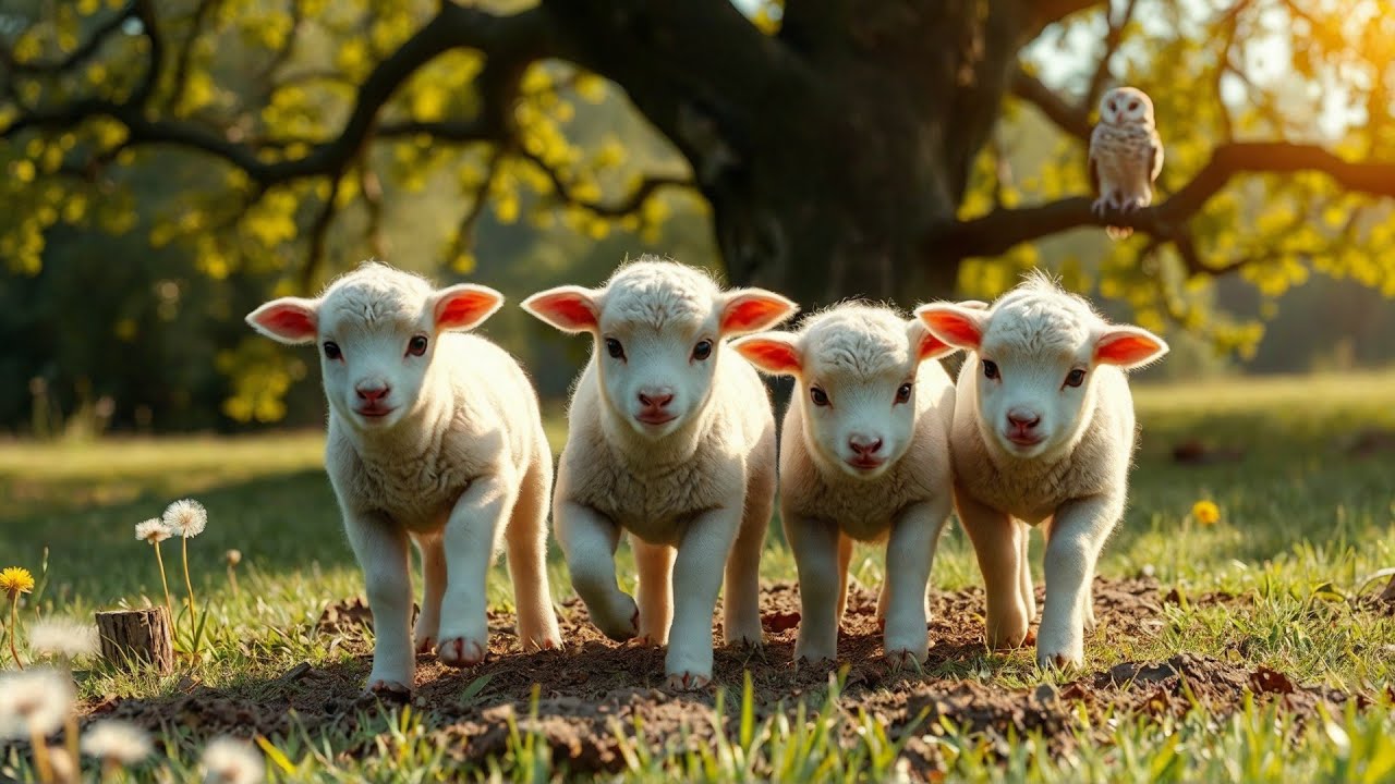 Four Snuggly Lambs Learn to Share | Sharing Song for Kids | Nursery Rhymes and Baby Songs