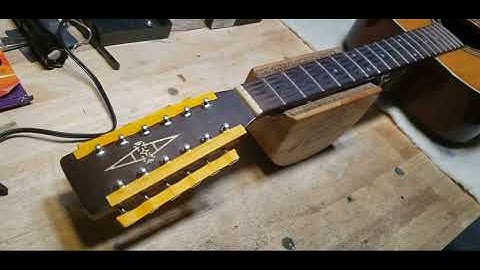 Vintage Alavarez 12 String Refret Part 1