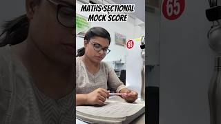 My maths sectional mock score + Consistency Tips 🔥#shortfeed #ssccgl2026