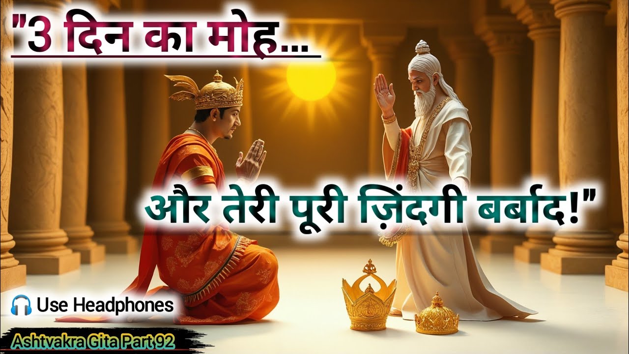 “जो 3 दिन में टूट जाए… उसे पकड़कर तू रो क्यों रहा है?” | Ashtavakra Gita 10.2 | Part 92