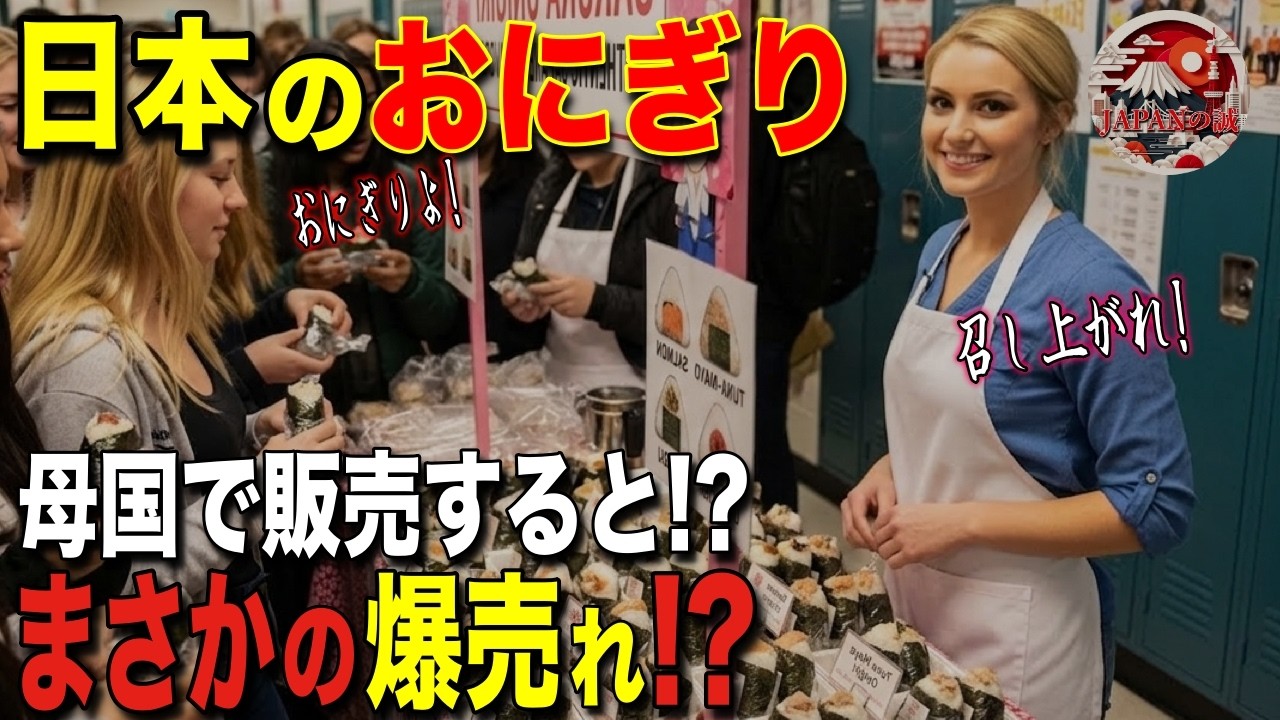 【海外の反応】「日本のおにぎりはどこ!?」初来日のアメリカ人一家が“日本の普通”に衝撃!帰国後に再現して販売した結果…まさかの争奪戦に!