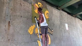 Local Artist paints mural to honor late Peter Johnson