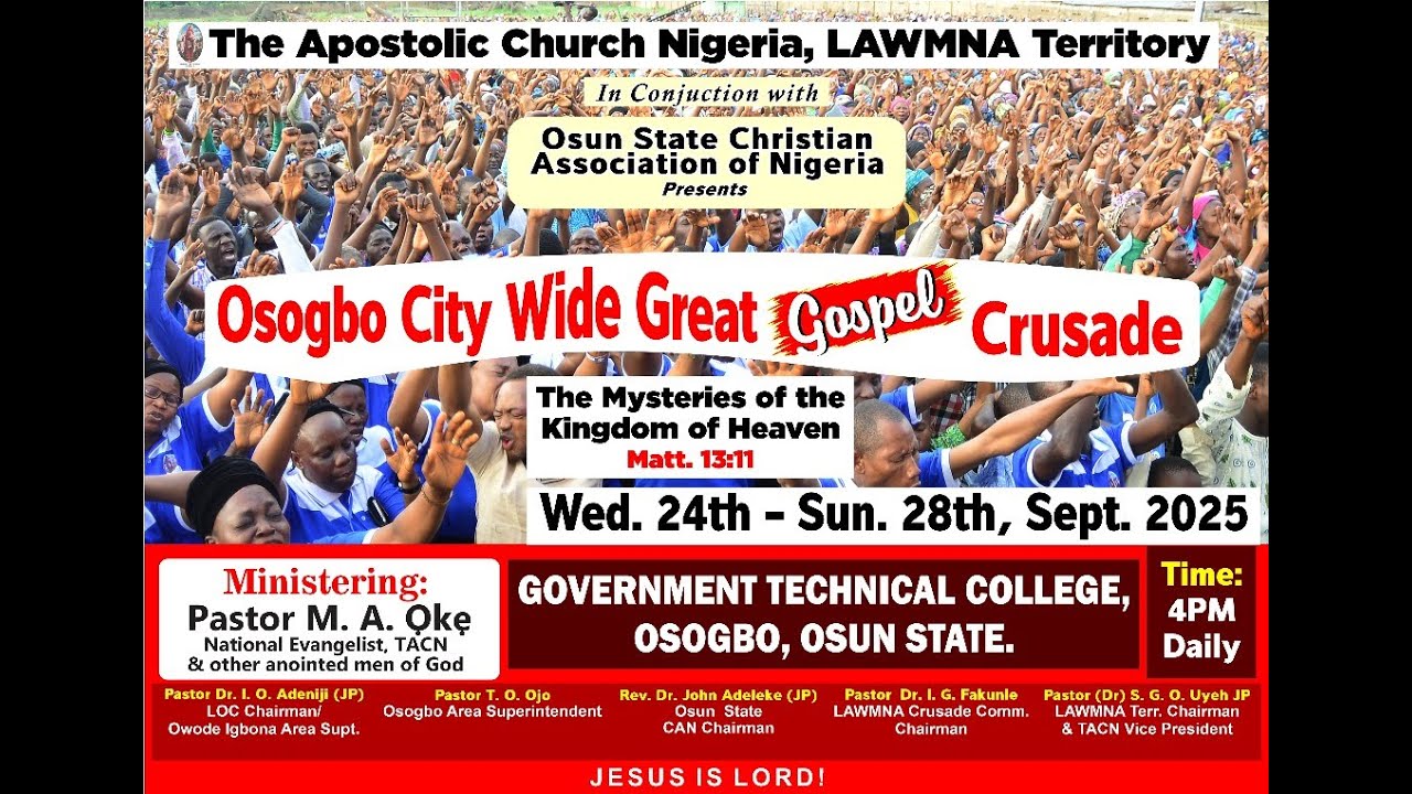 DAY 2 || OSOGBO CITY-WIDE GOSPEL CRUSADE - YouTube