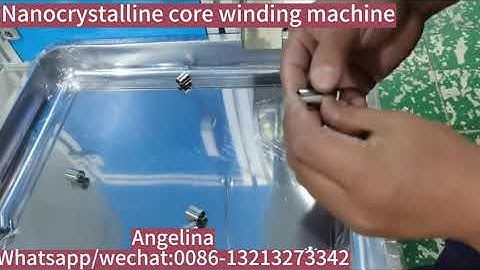 Nanocrystalline core winding machine