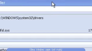 What happens if you "shred" the drivers folder?