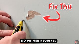 Repair Torn drywall paper | no primer needed