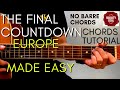 Europe - The Final Countdown Chords (Guitar Tutorial) for Acoustic Cover