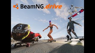 BeamNG Drive Mods - Longboard - Skateboard - Hoverboard show case!