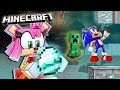  diamond hunters  sonic  amy play minecraft live episode 3