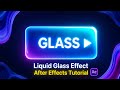 After Effects Tutorial How to Create Apple's Liquid Glass Material Motion Graphics