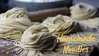 Homemade Plain & Egg Noodles How To Make Homemade Noodles Mine Frais Fait Maison