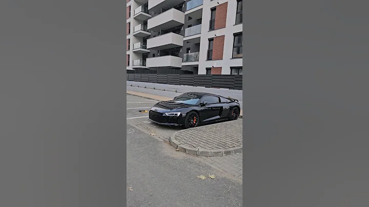 the black audi r8 style 🔥 #shorts