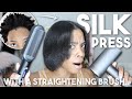 I DID NOT expect this.. SILK PRESS w/ Tymo Straightening Brush On 4c Natural Hair!