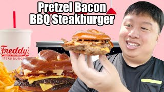 Freddy's New Double Pretzel Bacon BBQ Steakburger Review | Is It Worth It?