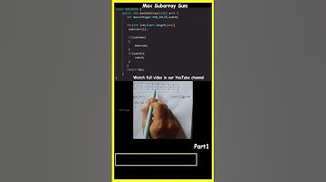 Maximum Subarray sum Kadane