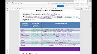 شرح قاعدة ال adjective clauses