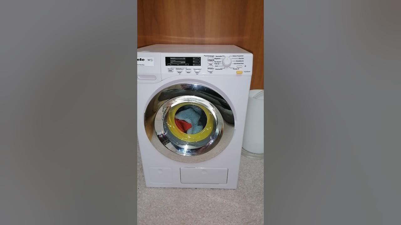 Miele toy washing machine modified unbalanced spin YouTube