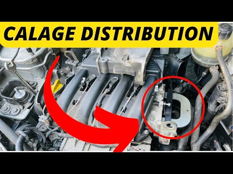Calage courroie Distribution moteur Renault clio 2 essence 1.4 ...