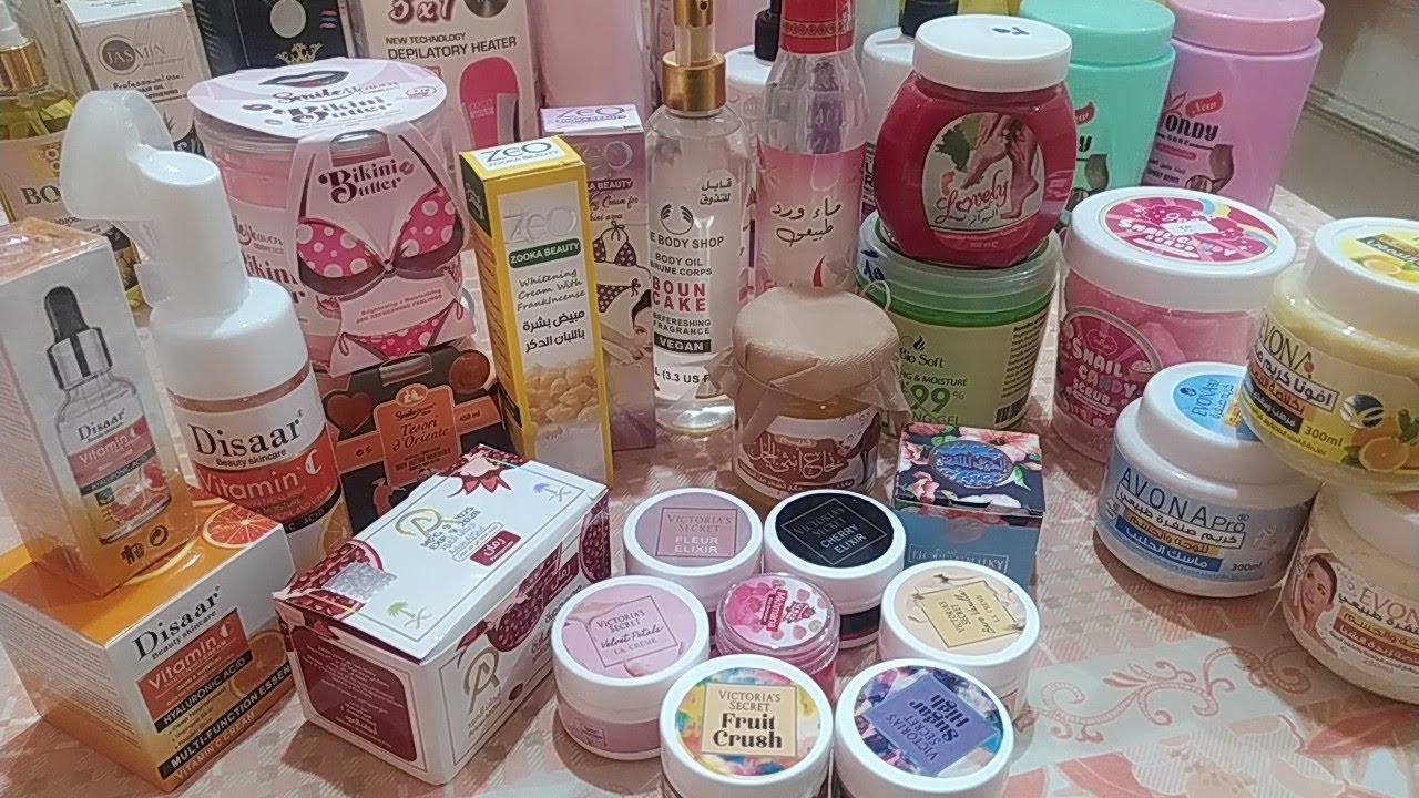 مشتريات العنايه للجسم والبشره في جهاز العروسه❤️🧖منتجات ال skin care مهمه جدا لكل عروسه💅❤️