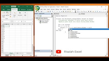 Menyembunyikan Cell Kosong Dengan VBA