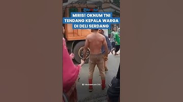 MIRIS! OKNUM TNI Tendang Warga di Dali Serdang, Diduga Tak Terima Istri yang Hamil Ditabrak
