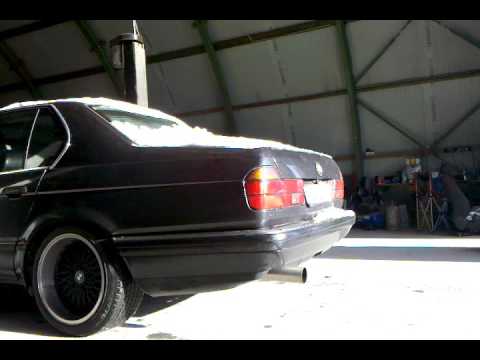 BMW E32 735 Sound M30B35 Stainless Steel 3 no cat  @blackforestbuscrew