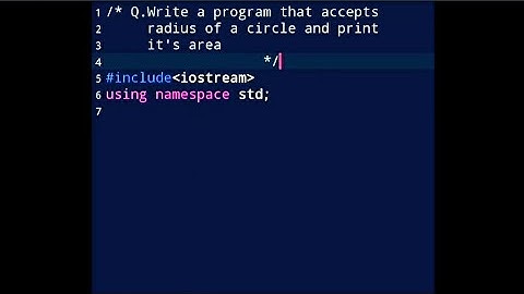 C++ Programming||Program that Accepts the Radius of a Circle and Print it
