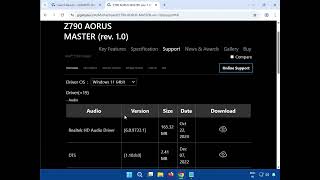 Install Wi-Fi Driver for Gigabyte Z790 AORUS MASTER (Windows 10/11)