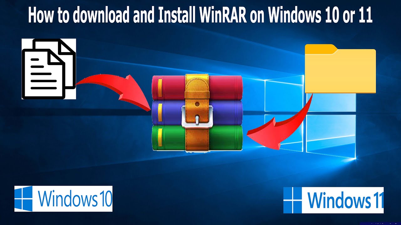 How to download and Install WinRAR on Windows 10 /11 - YouTube