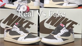 Best Fake Reverse Mocha Travis Scott’s I’ve seen! Air Jordan 1 low Travis Scott Real Vs Fake