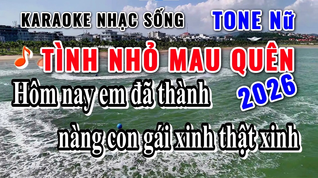 Karaoke Tình nhỏ mau quên | Tone Nữ | Mới nhất hiện nay – Beat Gốc Chí Khang | NHẠC SỐNG HD
