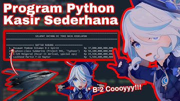 Program Python Kasir Sederhana  | Tugas UTS Program Komputasi