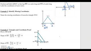 5.7 Triangles and Coordinate Proof