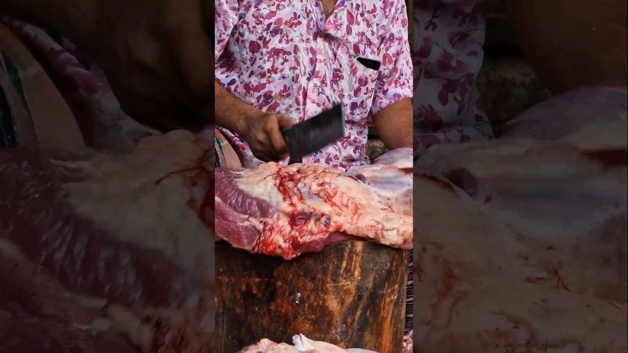 very fastest beef processing skills by best knife 