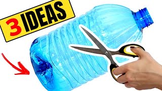 3 IDEAS PARA TRANSFORMAR BIDON - RECICLAJE CON GALONES DE PLASTICO!!! 