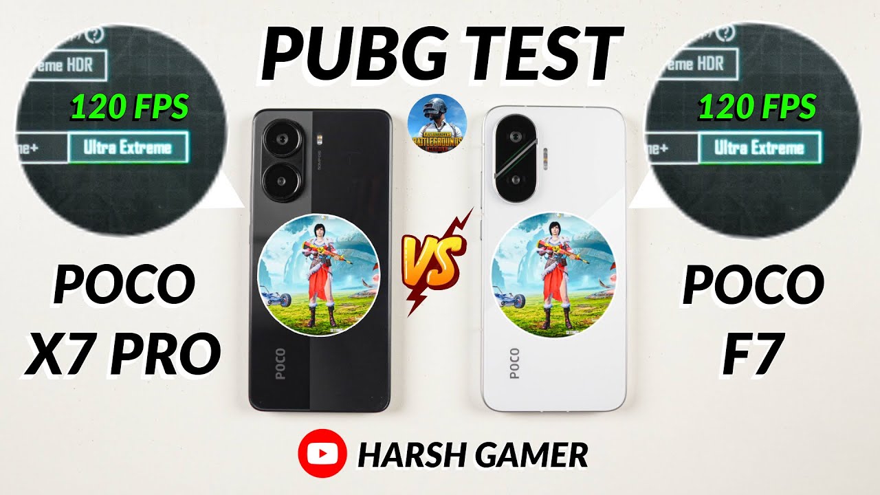 Poco X7 Pro vs Poco F7 - 120 FPS Pubg Test After HyperOS 3, Heating & Battery Test