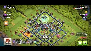 3☆ Th15 with just 2heros without any clan castle tropps