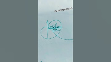 Krishna name signature style ✍️🔥🔥😳#youtubeshorts #shortvideo #viral #shorts #trending #viralvideo