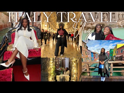 Italy Travel Vlog| Exploring Rome, Milan, Venice, Burano Island & More! |A Week in Italy| AMINACOCOA