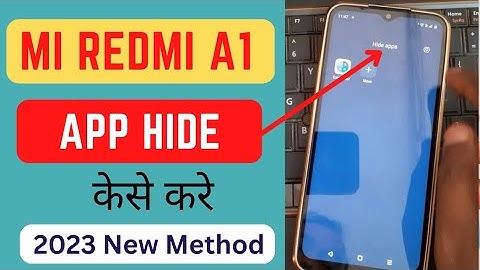 MI Redmi A1 App Hide Setting 2023 New Method || Redmi A1 me App Hide Keyse Kare