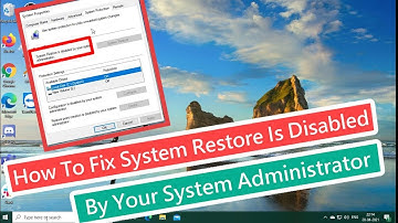 How To Fix System Restore Is Disabled by Your System Administrator